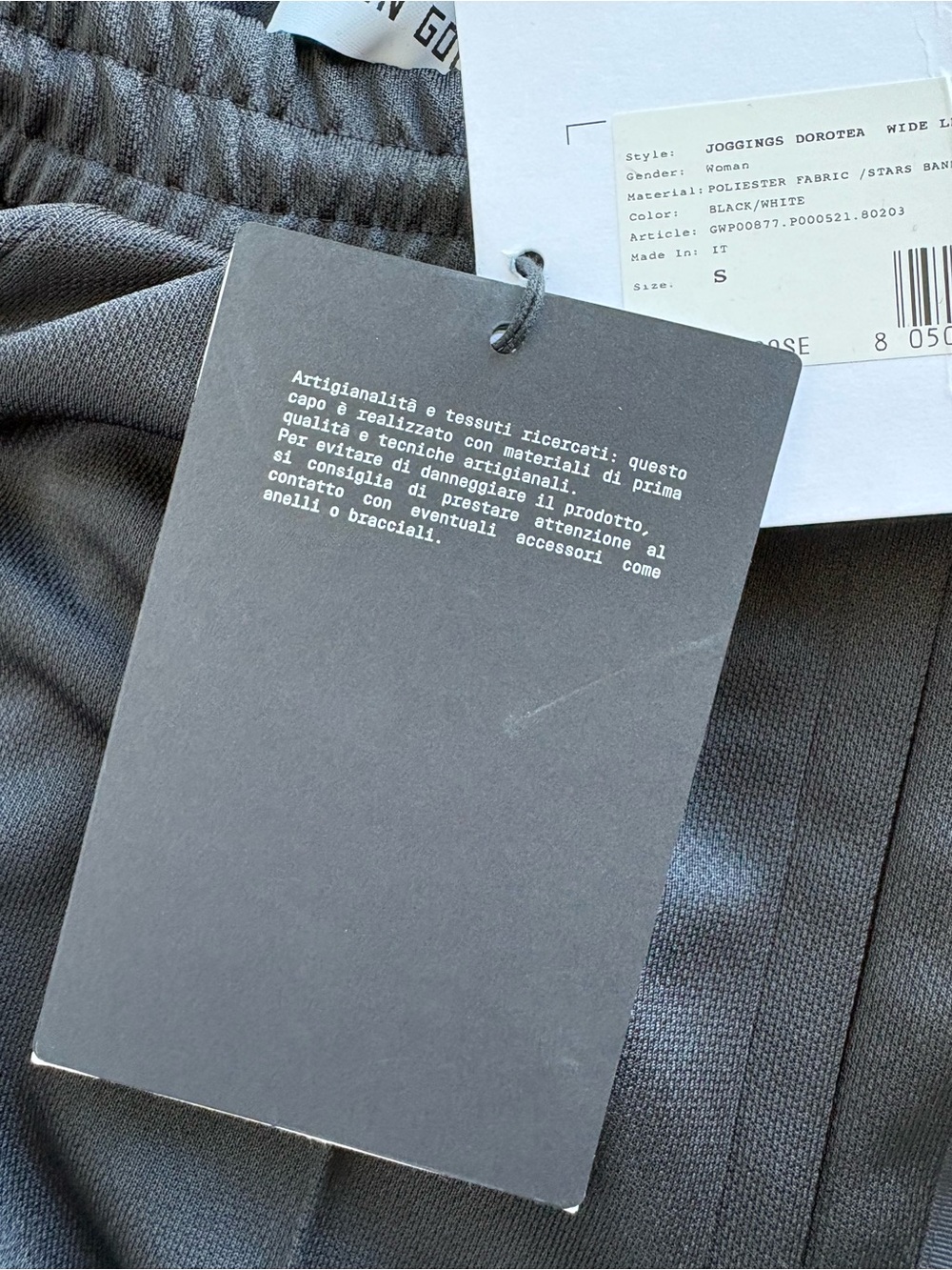 Golden Goose Black Track Pants with Star Detail, Size Small Streetwear Rich Mom - Picture 11 of 16